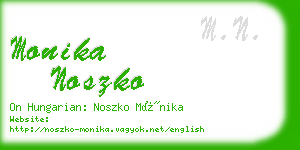 monika noszko business card